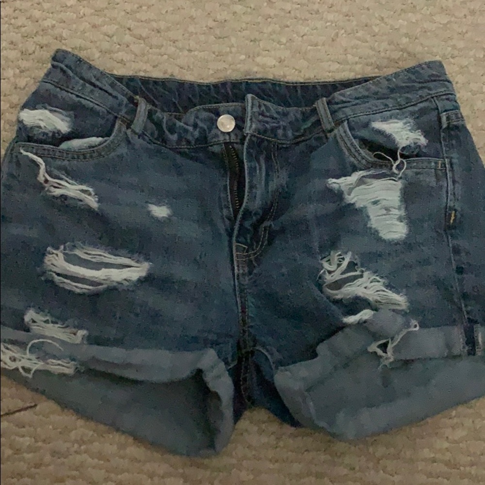 H&M blue jean shorts - size 8